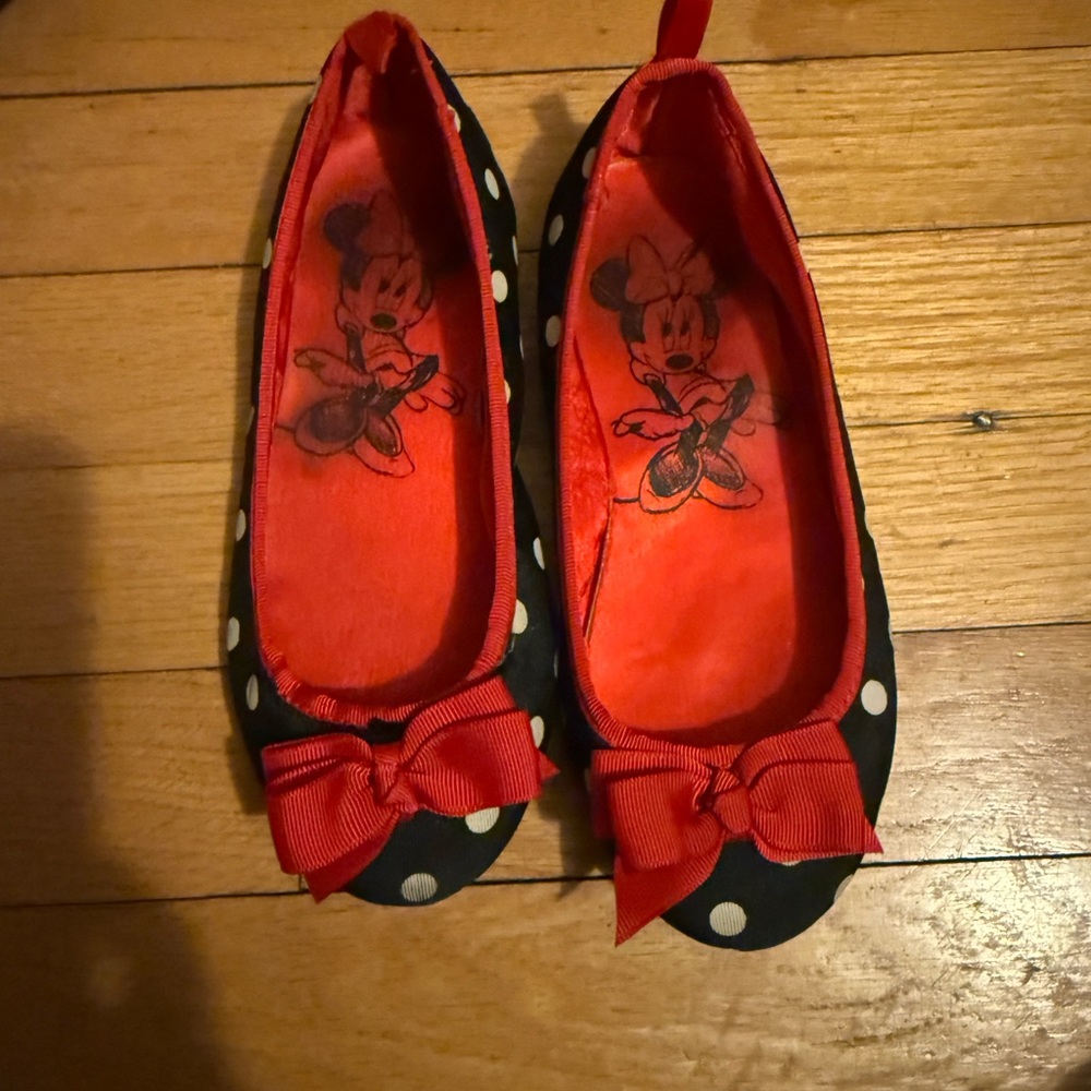 Polka Dot Kids Shoes with Red Bow